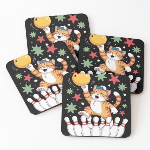 Item preview, Dabbing Cat Bowling designed and sold by MAKOPOKOShop.