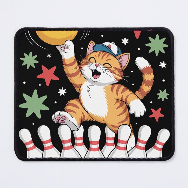 Item preview, Dabbing Cat Bowling designed and sold by MAKOPOKOShop.