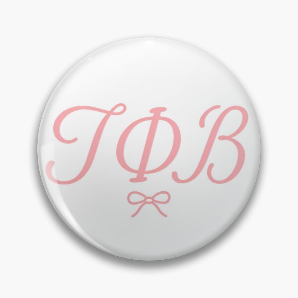 Item preview, GΦΒ with Pink Bow – Feminine Script Sorority Letters designed and sold by summer-loving.