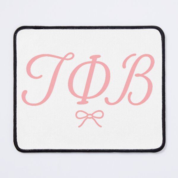 Item preview, GΦΒ with Pink Bow – Feminine Script Sorority Letters designed and sold by summer-loving.
