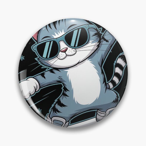 Item preview, Dabbing Cat Snowboard Snowboarding Kitty Cats designed and sold by MAKOPOKOShop.