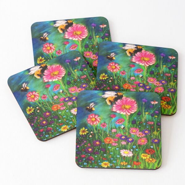 Item preview, Bees with Flowers designed and sold by PaniaBrown.