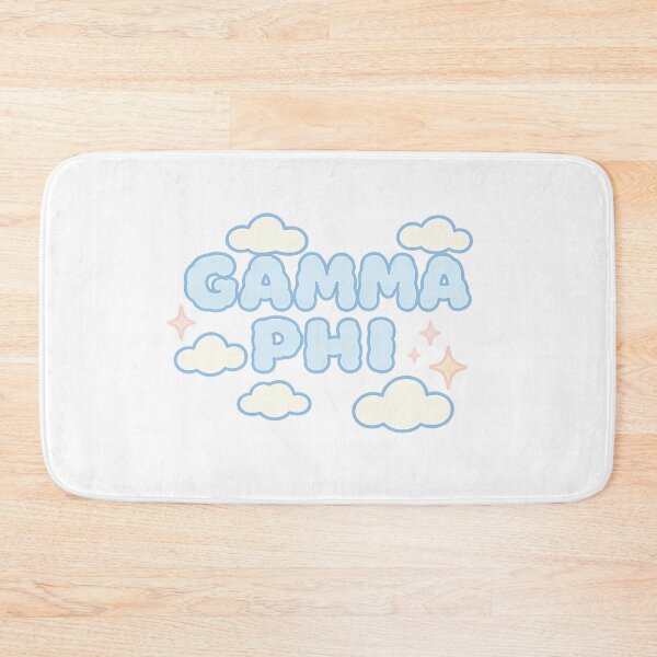 Item preview, Gamma Phi Puffy Cloud Text – Soft Sky Aesthetic Design designed and sold by summer-loving.