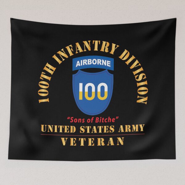 Item preview, Army - SSI - 100th Division (Airborne) - Sons of Bitche - US Army Veteran X 300 designed and sold by Military Insignia Products.