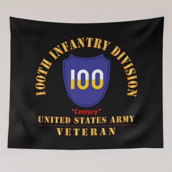 Item preview, Army - SSI - 100th Division - Century - US Army Veteran X 300 designed and sold by Military Insignia Products.