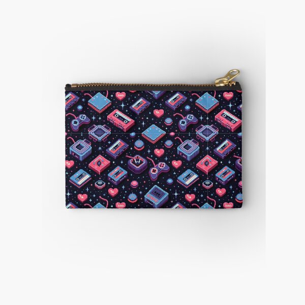 Item preview, Retro Gamer Dad Pattern – 80s/90s Console & Pixel Heart Cartoons for Nostalgic Fathers designed and sold by ebocraft.