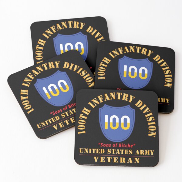 Item preview, Army - SSI - 100th Division - Sons of Bitche - US Army Veteran X 300 designed and sold by Military Insignia Products.