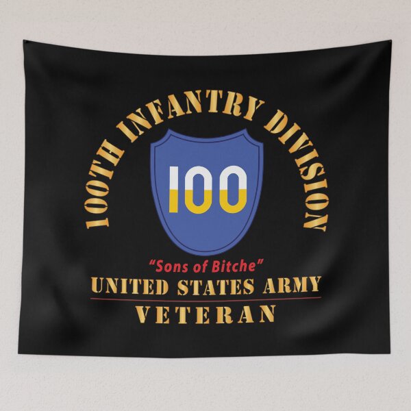 Item preview, Army - SSI - 100th Division - Sons of Bitche - US Army Veteran X 300 designed and sold by Military Insignia Products.