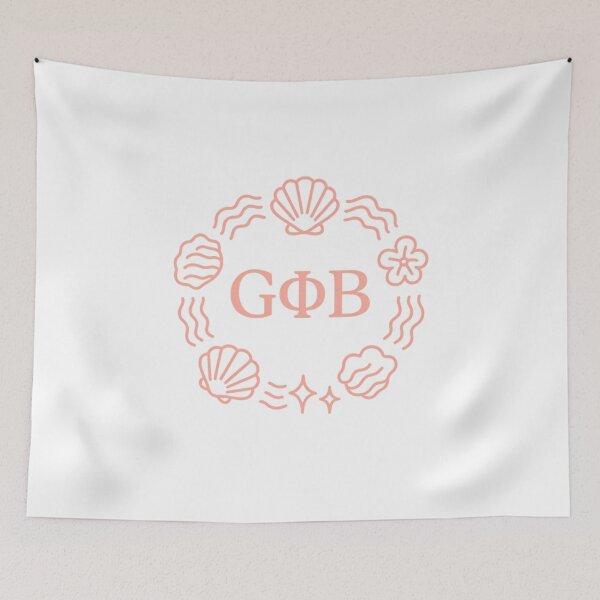 Item preview, Gamma Phi Beta Shell Wreath – Coastal Sorority Circle Design designed and sold by summer-loving.