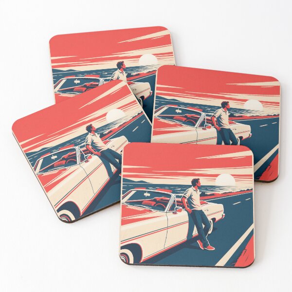 Item preview, Classic Convertible on Coastal Road in Hope Style designed and sold by HoopeStylee.