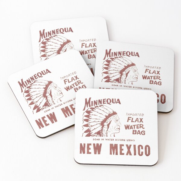 Item preview, Vintage Minnequa Imported Flax Radiator Water Bag - New Mexico designed and sold by QuayTradingCo.