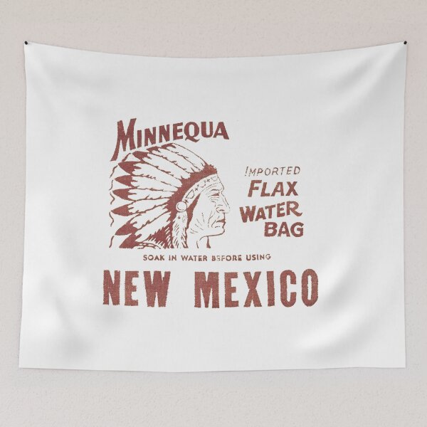 Item preview, Vintage Minnequa Imported Flax Radiator Water Bag - New Mexico designed and sold by QuayTradingCo.