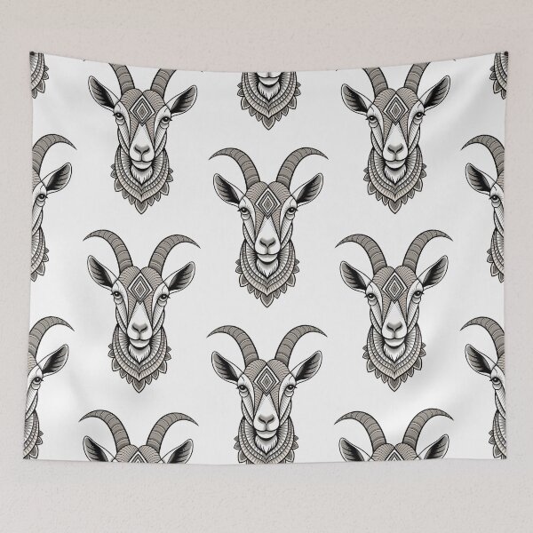 Item preview, Tribal Goat #1 designed and sold by Interrupt Art.
