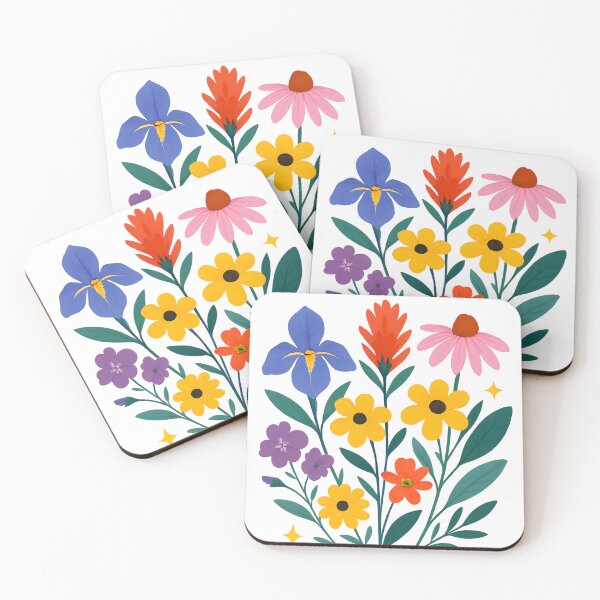 Item preview, Nashville Tennessee Wildflowers Botanical Art Print designed and sold by katiejallred.
