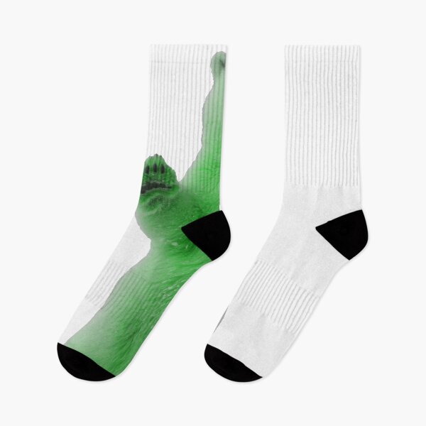 Item preview, Waving Green Polar Bear – Funny Meme Animal Vibes designed and sold by SpxrkyDesigns.