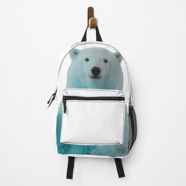 Item preview, Cyan Polar Bear Wave – Cool Meme Animal Energy designed and sold by SpxrkyDesigns.