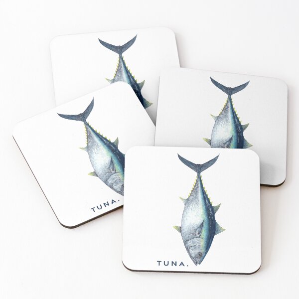 Item preview, Bluefin TUNA. Watercolor Vertical Transparent Png designed and sold by Melissa  MacMichael Art + Design.