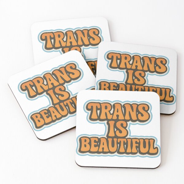 Item preview, Trans Is Beautiful – Retro Pride Art designed and sold by Haus Of Sin.