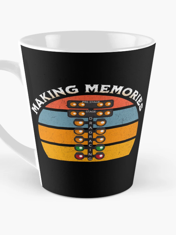 Thumbnail 3 of 4, Coffee Mug, Making Memories Drag Racing Racetrack Dragstrip Racing Cars Drag Racing Tree designed and sold by CarantinedChaos.