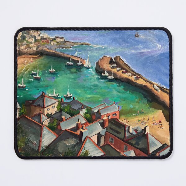 Item preview, Cliffside Town designed and sold by ElleVictoriaArt.