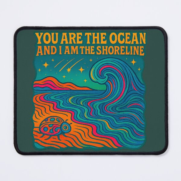 Item preview, You Are the Ocean – Psychedelic Shoreline Artwork designed and sold by Sketchy Graphics.