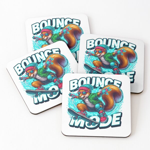 Item preview, Bounce Mode – Cool Skater Squirrel Street Art designed and sold by JenniferCreaArte .