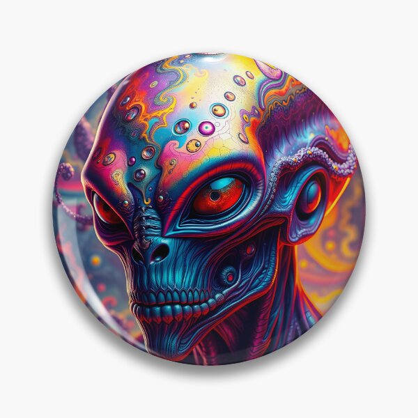 Item preview, Psychedelic Alien Face designed and sold by DMT-FM.