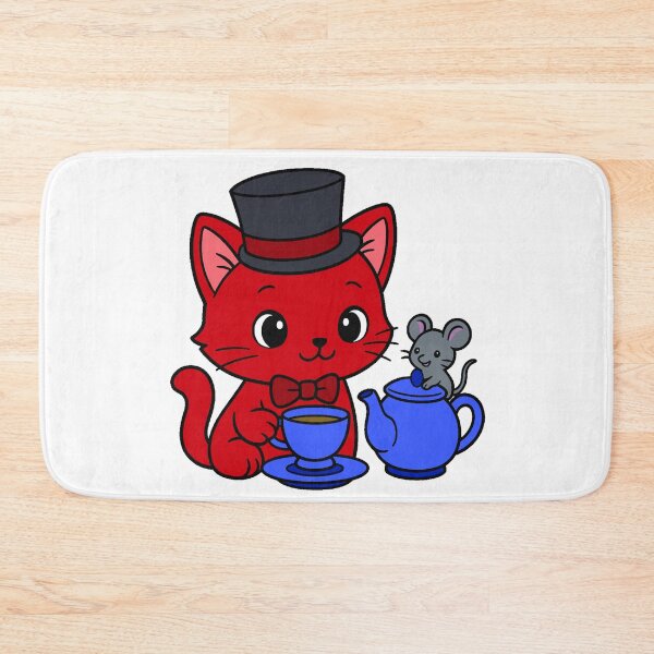 Item preview, Kitty Tea Party - Color - Red designed and sold by AngelMiette.
