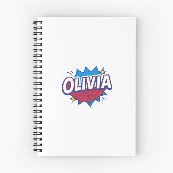 Artikelvorschau, Olivia Namensaufkleber – Spider Hero Inspiriert | Spidey Web Comic Stil für Kinder entworfen und verkauft von DPS Phase Stickers.