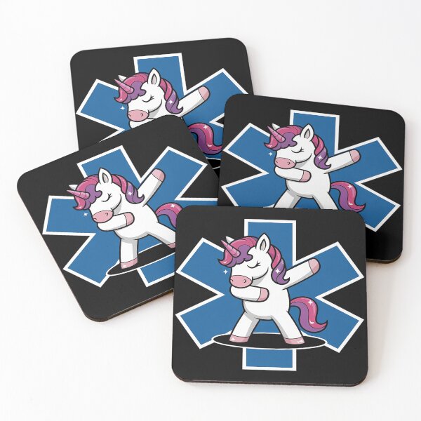 Aperçu de l'œuvre Dabbing Unicorn EMS EMT Infirmière Médecin Docteur créée et vendue par MAKOPOKOShop.