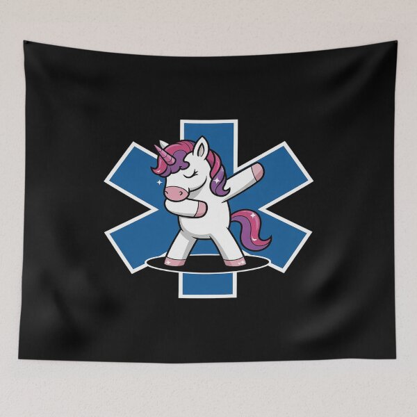 Item preview, Dabbing Unicorn EMS EMT Enfermera Médica Doctora designed and sold by MAKOPOKOShop.