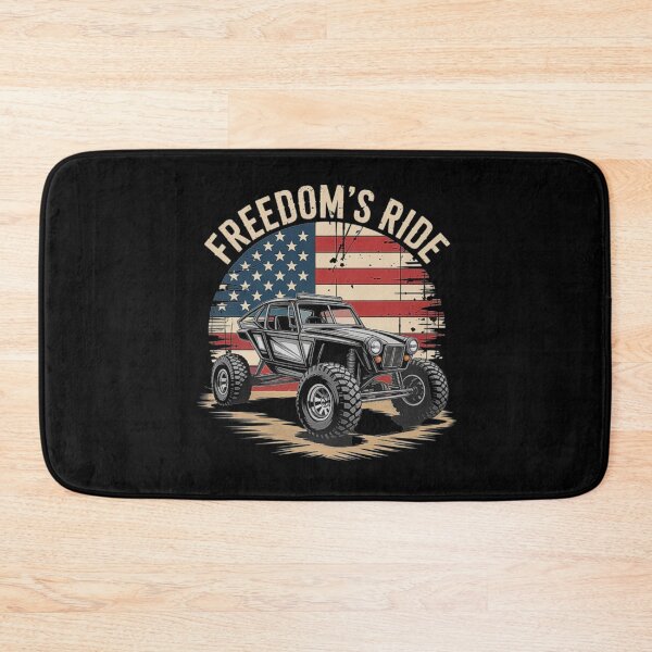 Item preview, Off-Road Buggy Adventure Art - Freedom Ride with American Flag Background designed and sold by love3617.