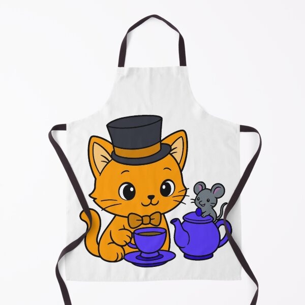 Item preview, Kitty Tea Party - Color - Orange designed and sold by AngelMiette.