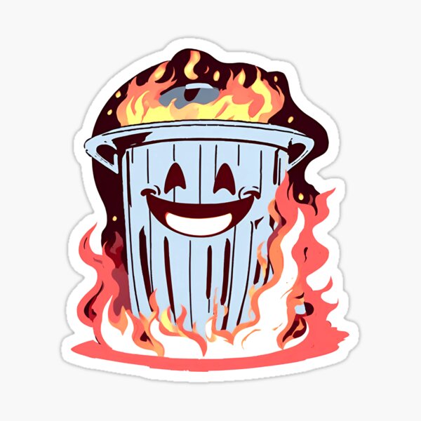 Aperçu de l'œuvre Joyeux incendie de poubelle créée et vendue par Strautie.