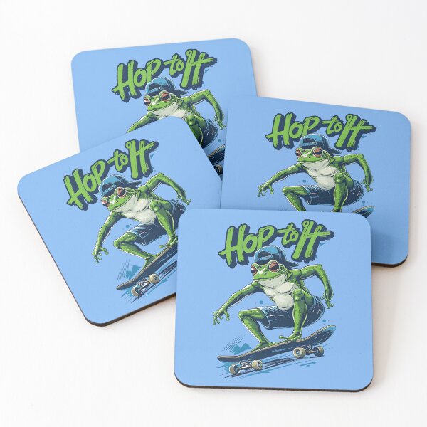 Item preview, Hop to It Skater Frog designed and sold by scooterbaby.