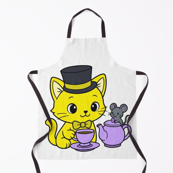 Item preview, Kitty Tea Party - Color - Yellow designed and sold by AngelMiette.