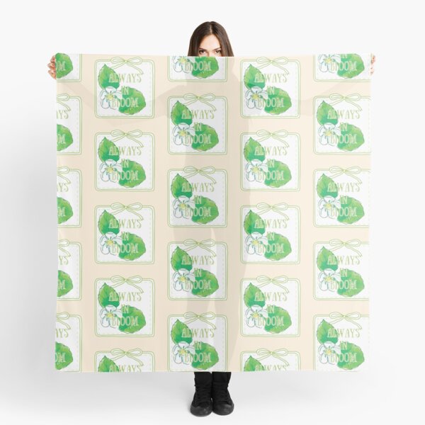 Item preview,  Always In Bloom: Positive Green Floral Art with Bow Frame and Dotted Patchwork designed and sold by cherrytheory.