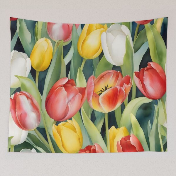 Item preview, Graceful Tulip Silhouette: A Timeless Bloom designed and sold by HeartfulBloom.