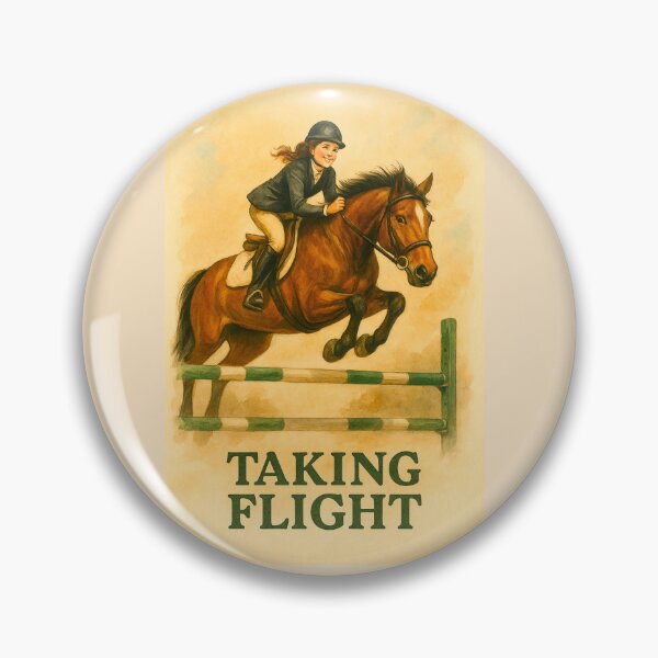 Item preview, Taking Flight - Inspirational Show Jumping Equestrian Art Print designed and sold by Taylor’sGrabBag.