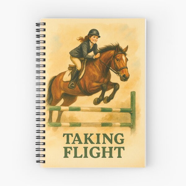 Item preview, Taking Flight - Inspirational Show Jumping Equestrian Art Print designed and sold by Taylor’sGrabBag.