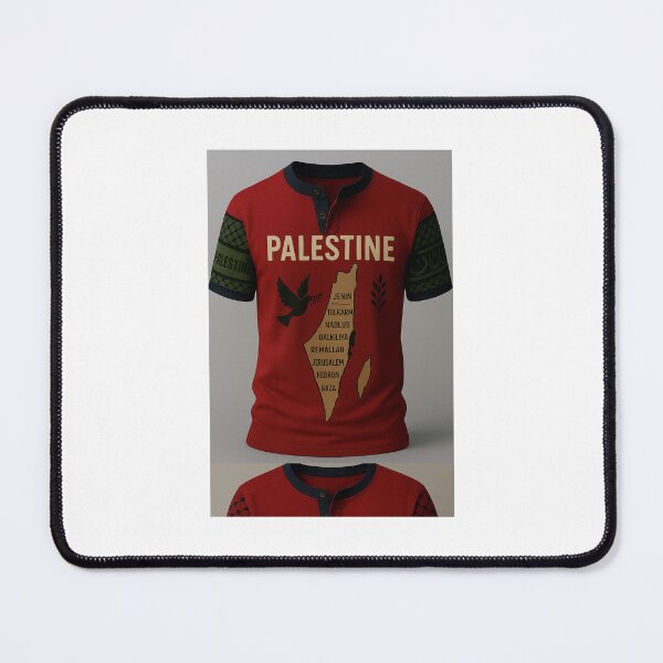 Item preview, “Free Palestine T-Shirt | Map & Kufiya Design 3 designed and sold by HaredyBrand.