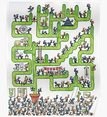 Ants and Cacti Poster