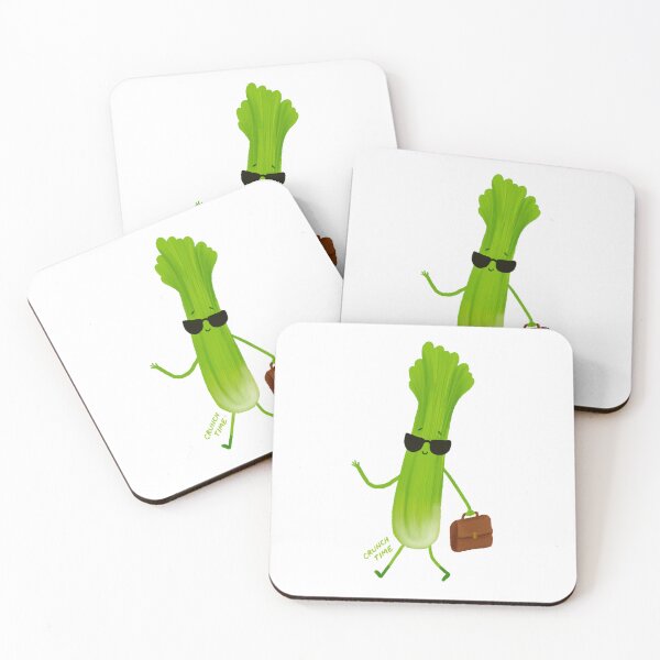 Item preview, Crunch Time – Cool Celery on a Mission designed and sold by Vuckovicdraws.