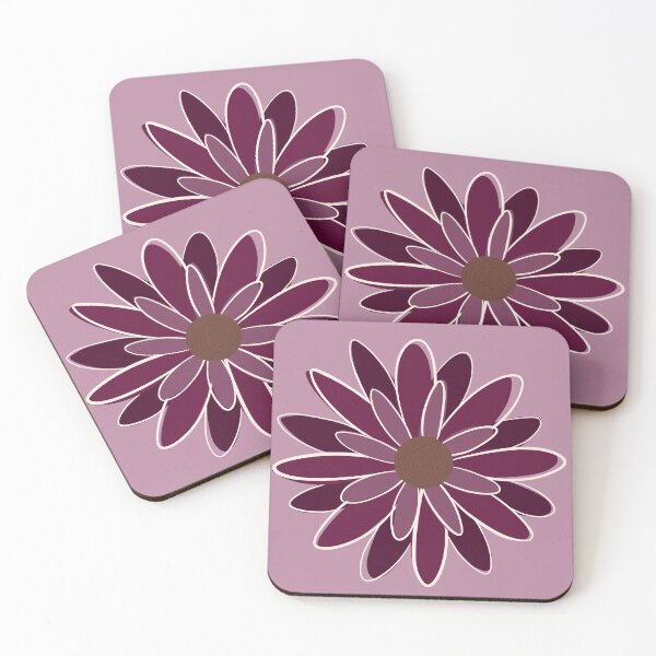 Item preview, Plum Wine Wildflower Daisy | Burgundy Velvet Botanical Doodle designed and sold by Olitvia.