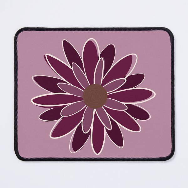 Item preview, Plum Wine Wildflower Daisy | Burgundy Velvet Botanical Doodle designed and sold by Olitvia.
