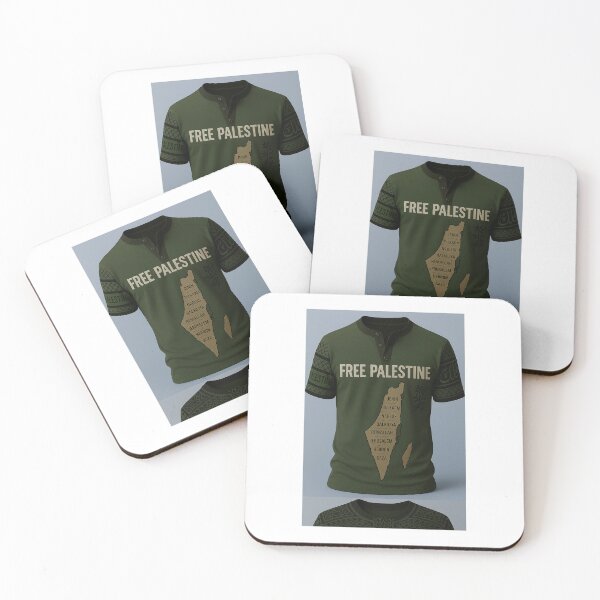 Item preview, “Free Palestine T-Shirt | Map & Kufiya Design 5 designed and sold by HaredyBrand.