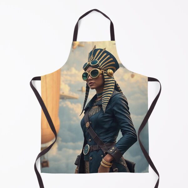 Item preview, Futuristic steampunk seshat between hot air balloons and airships designed and sold by VidyoeDesigns67.