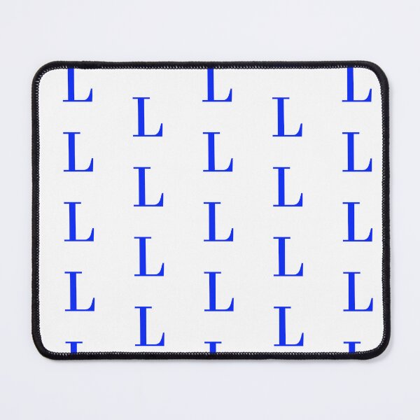 Item preview, L inicial azul designed and sold by Ruby Power.