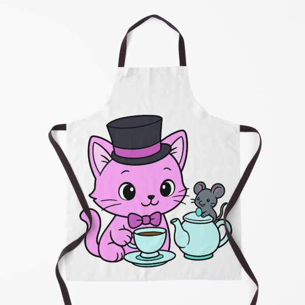 Item preview, Kitty Tea Party - Color - Pink designed and sold by AngelMiette.
