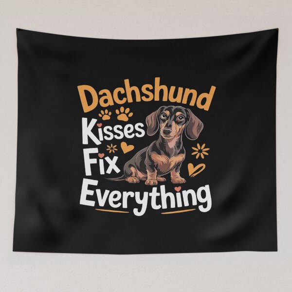 Item preview, Dachshund Kisses Fix Everything dachshund lover designed and sold by MAKOPOKOShop.